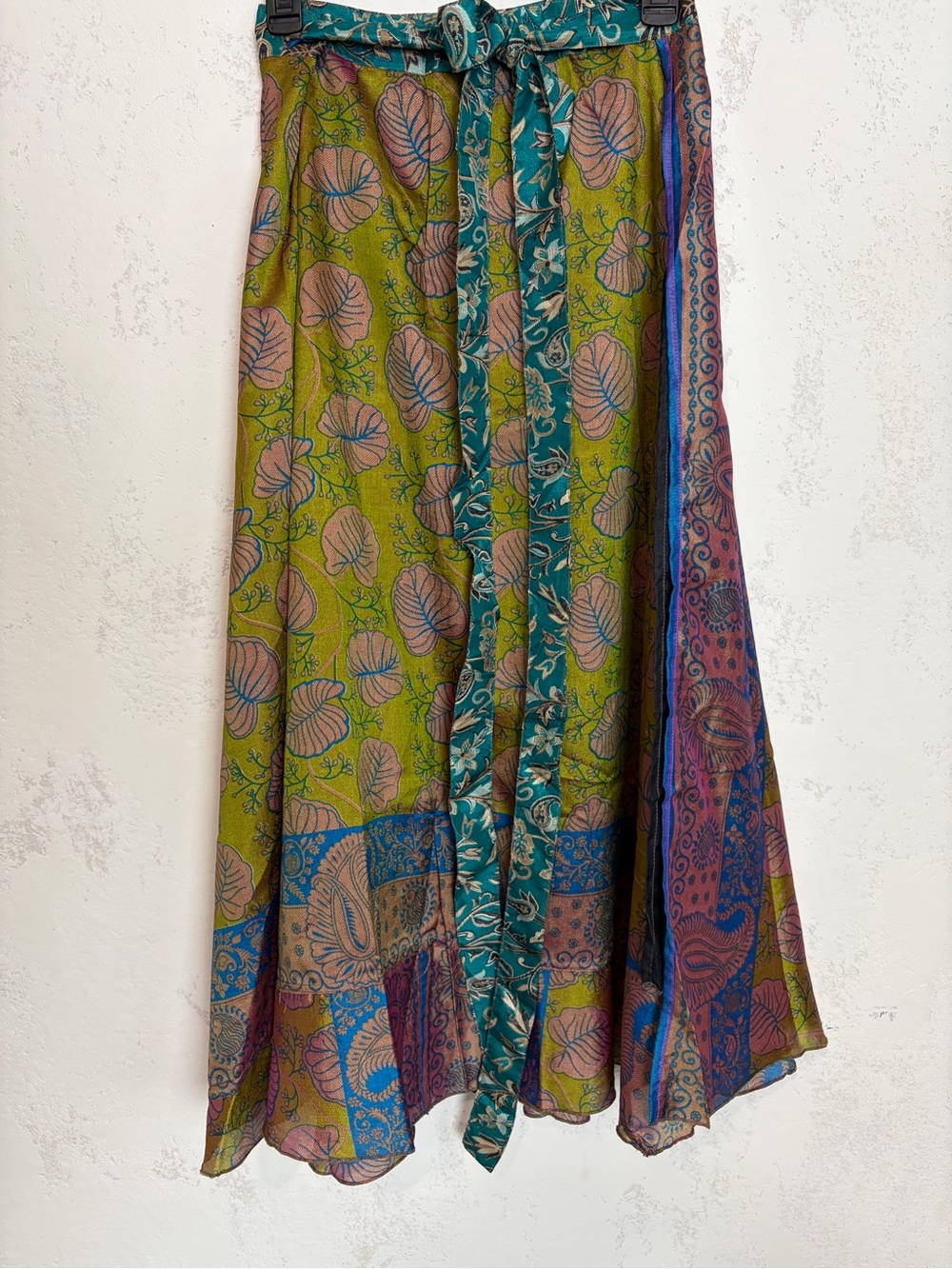 NWT Jaded Gypsy Reversible Patchwork Boho Wrap Skirt